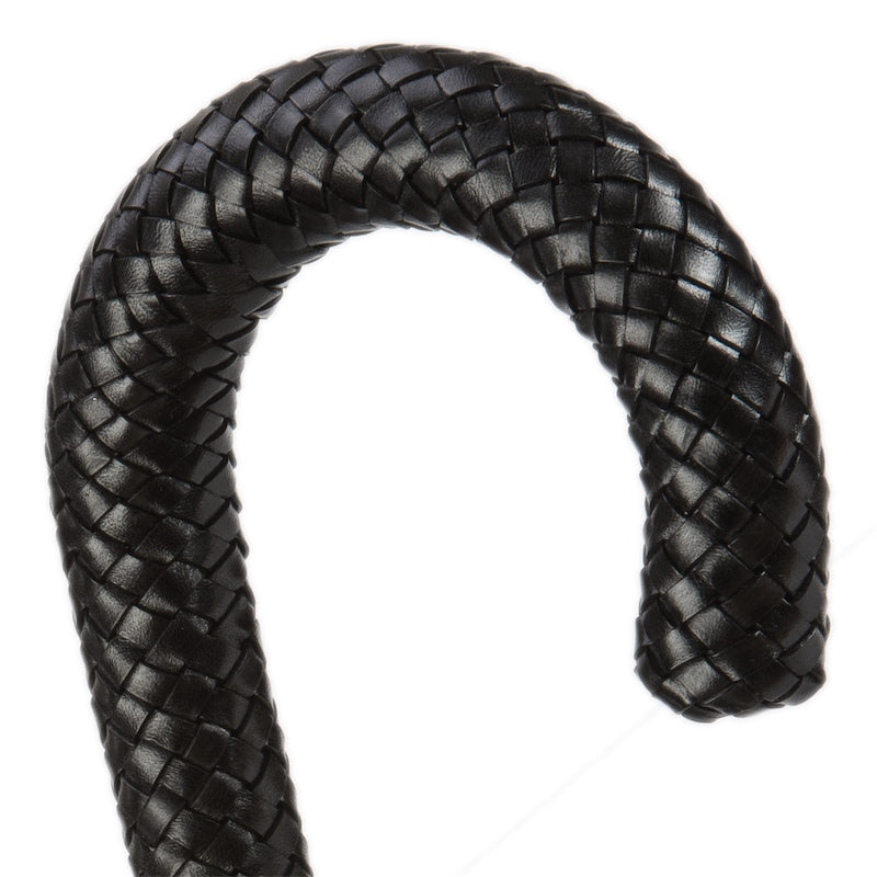 Milford Paraplu met Gevlochten Leren Handvat - Paraplu