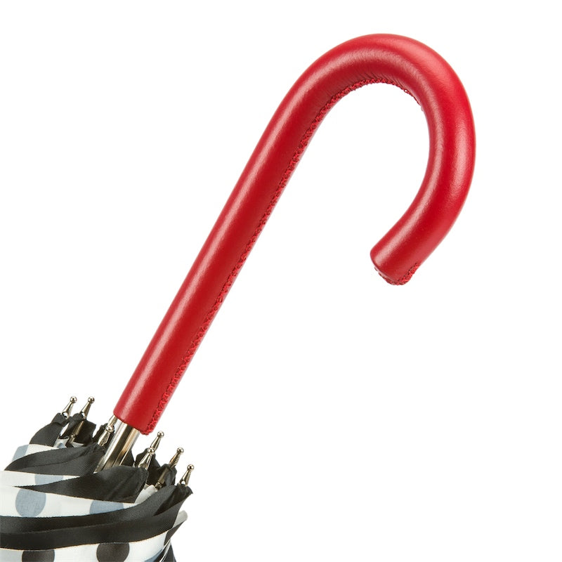 Mondparaplu met stippen aan de binnenkant, dubbele stof