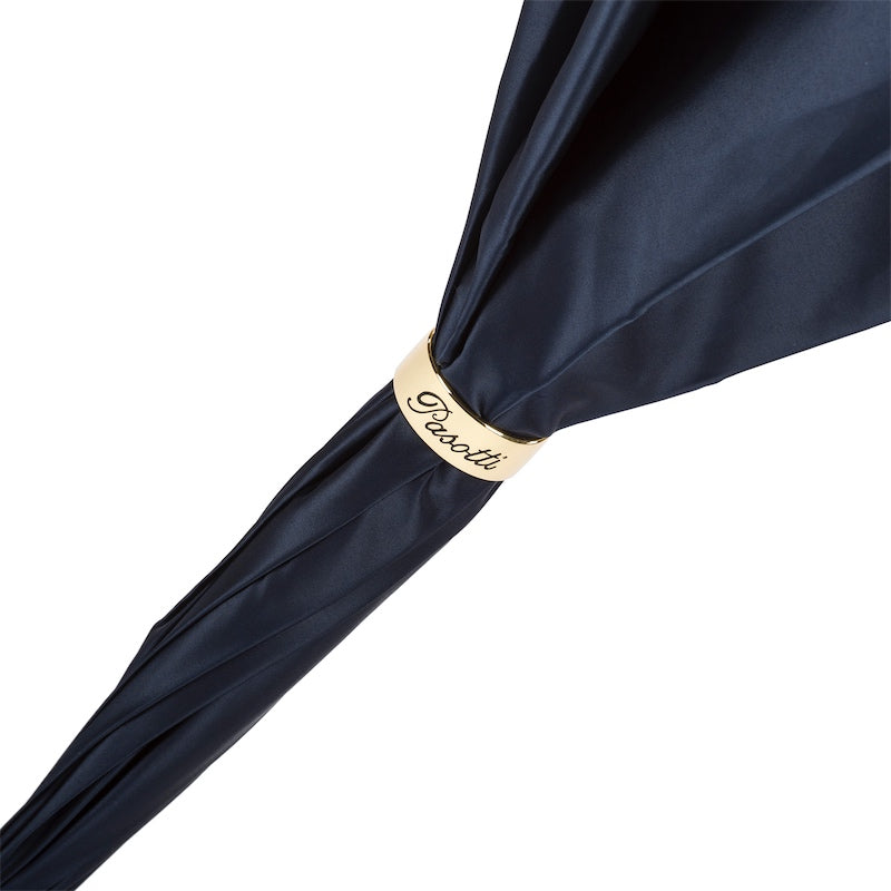 Marineblauwe paraplu met bloemen - Paraplu