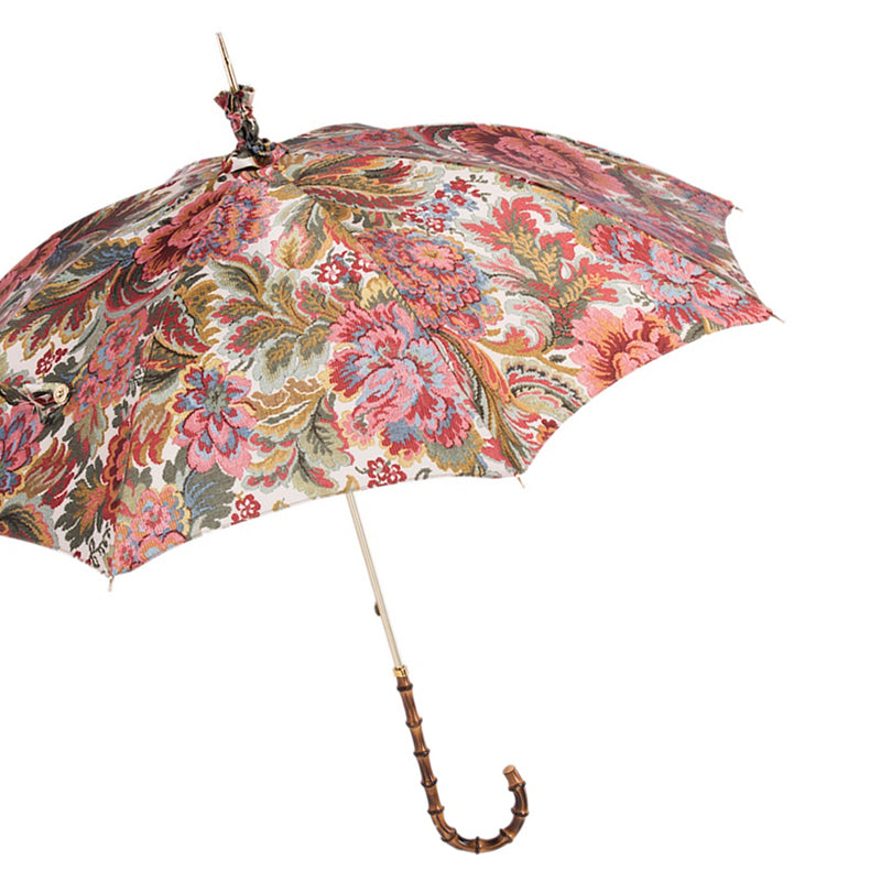 Paisley Parasol met Bamboe Handvat - Paraplu