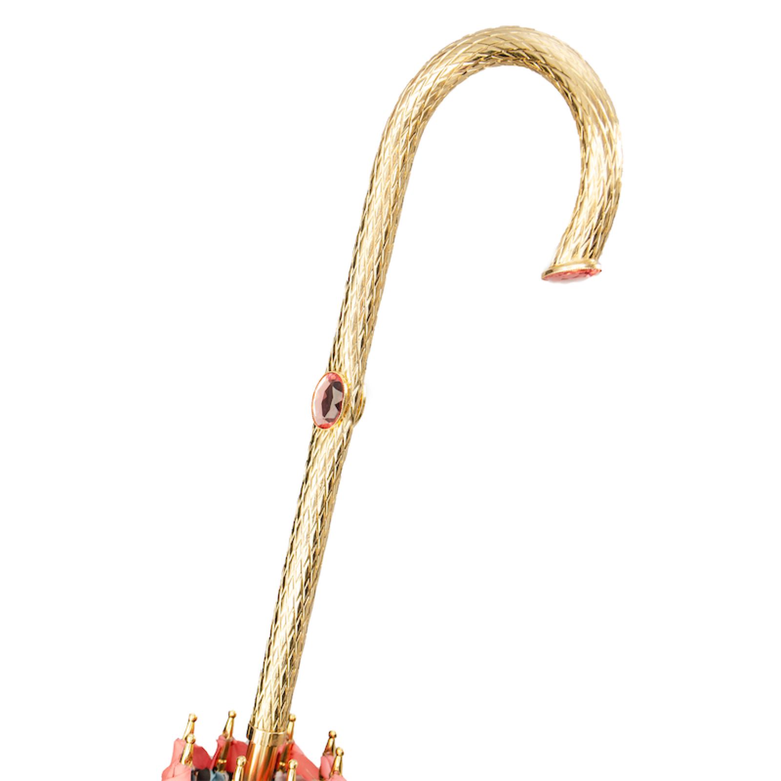 Roze paraplu met bloem - Paraplu