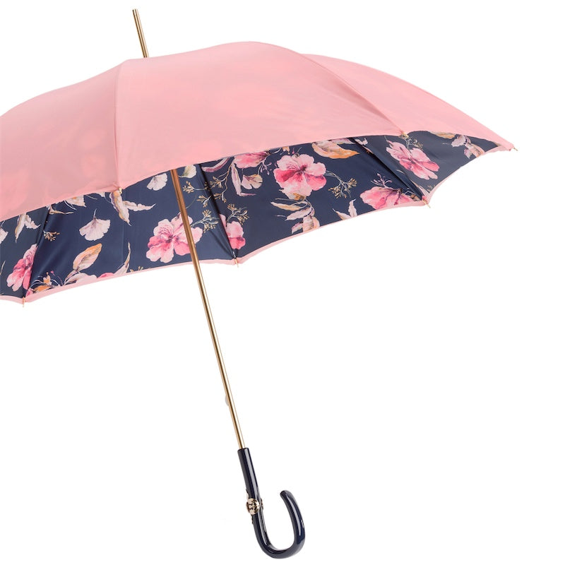 Roze paraplu met bloemen - Paraplu