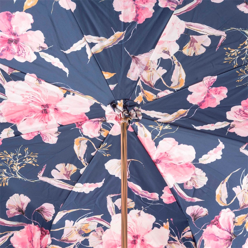 Roze paraplu met bloemen - Paraplu