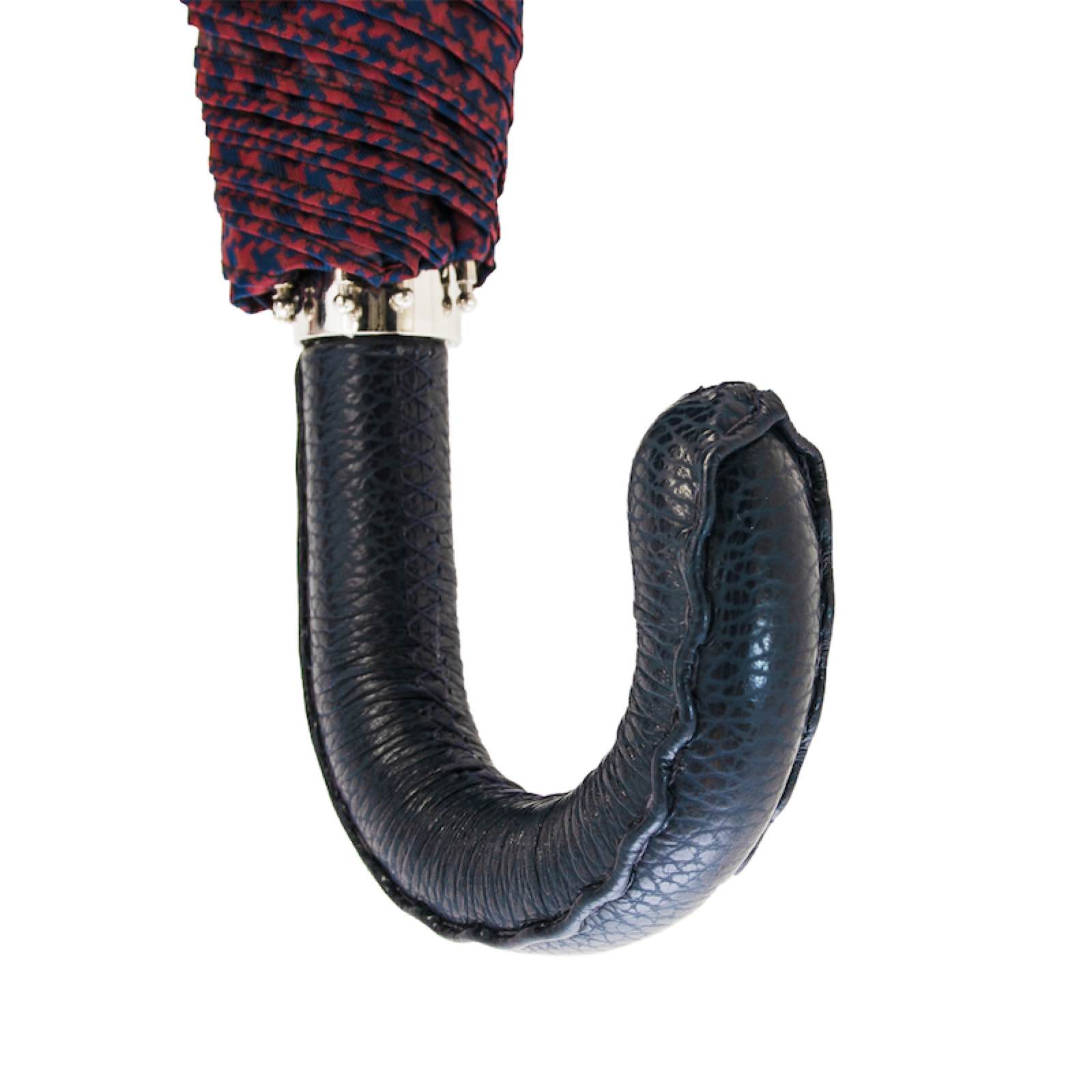 Rood & Marineblauw Pied de Poule Opvouwbare Paraplu - Paraplu