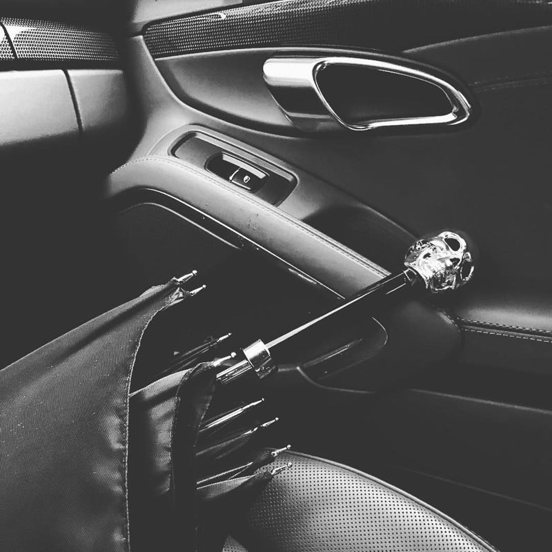 Silver Skull Umbrella - Umbrella