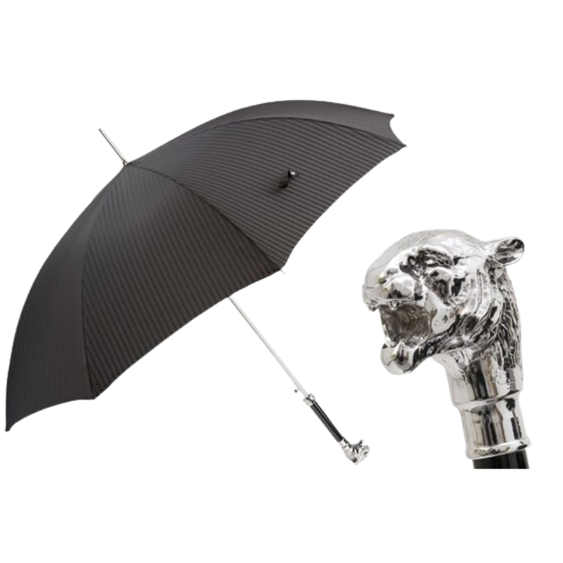 Silver Tiger Umbrella - Umbrella