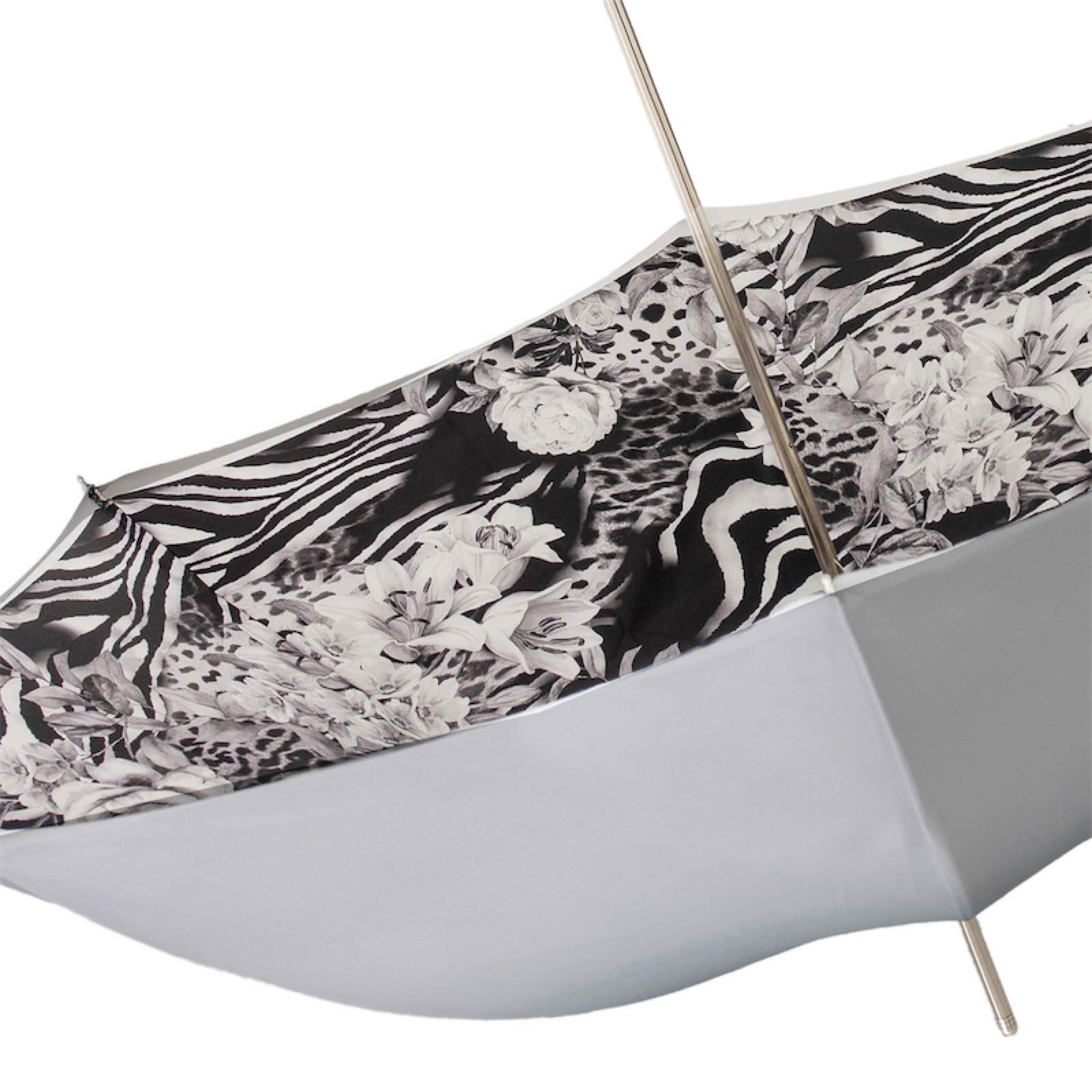 Paraplu Animalier met Zilveren Rozen - Paraplu