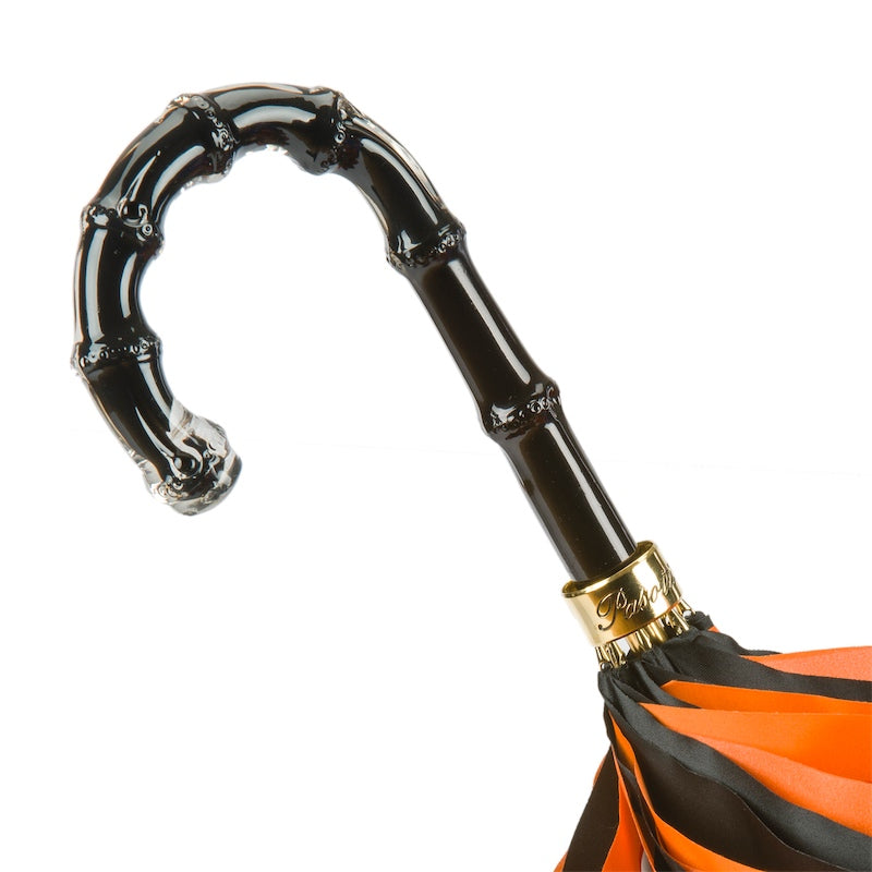 Umbrella with Orange Brush Strokes Double Cloth - Umbrella