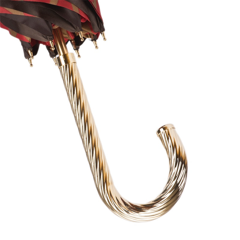 Paraplu met rode giraffeprint binnenkant dubbele stof