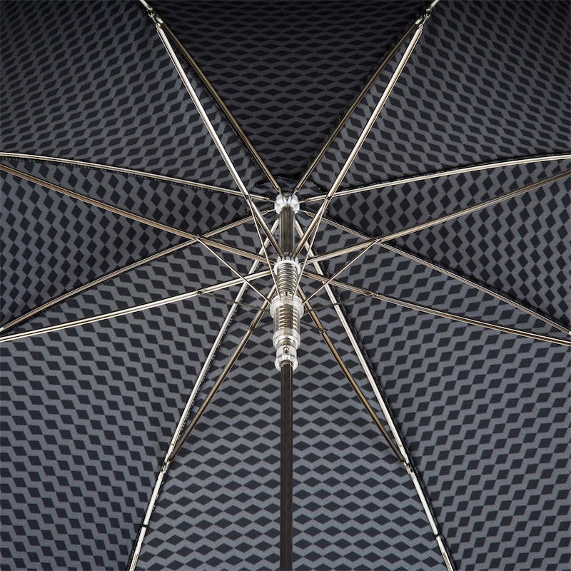 Umbrella with Twisted Leather Handle - Umbrella