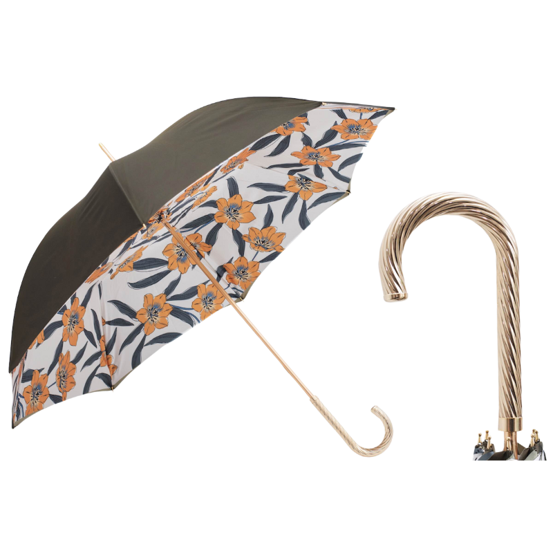 Paraplu met gele bloemen - Paraplu