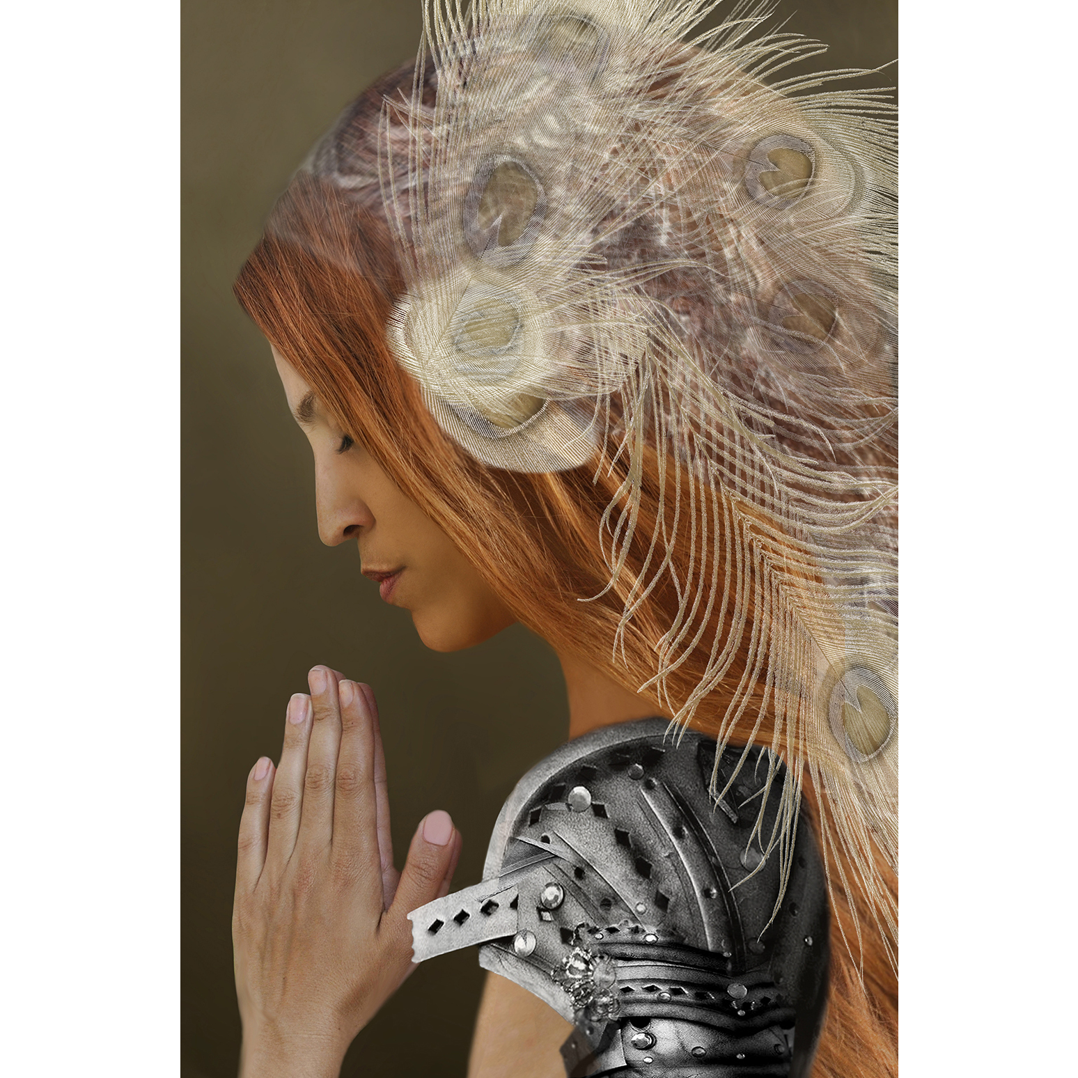Wall Print Art of Pray for me door Goddesses Series