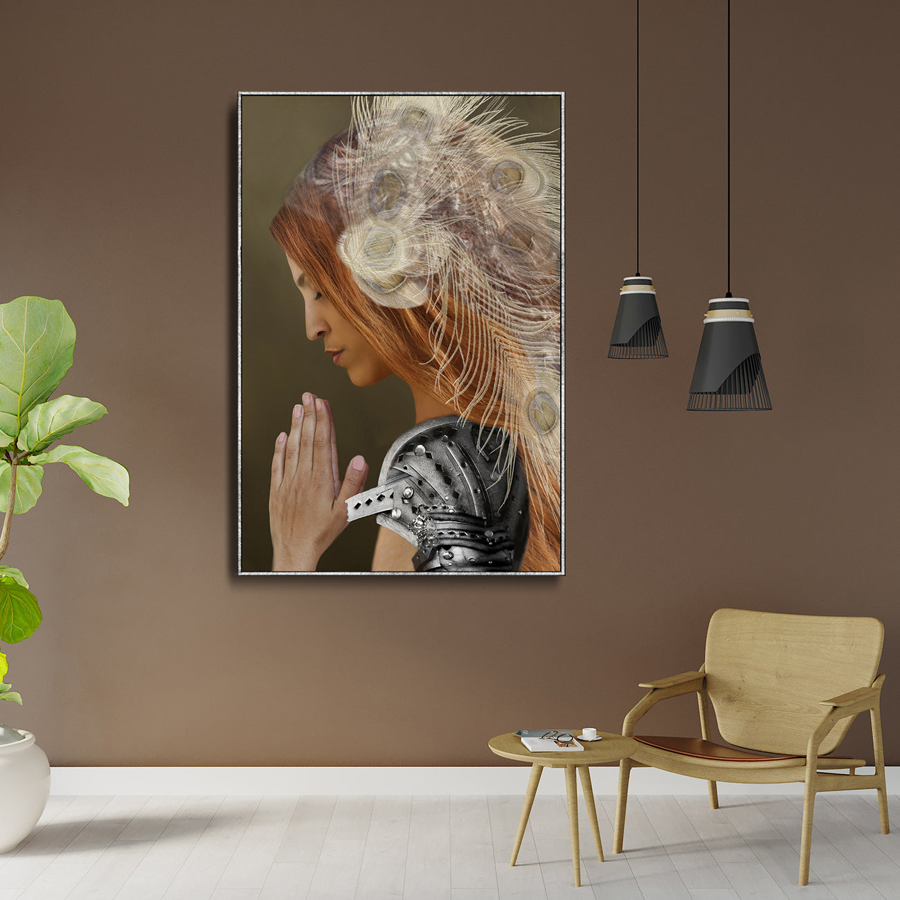Wall Print Art of Pray for me door Goddesses Series