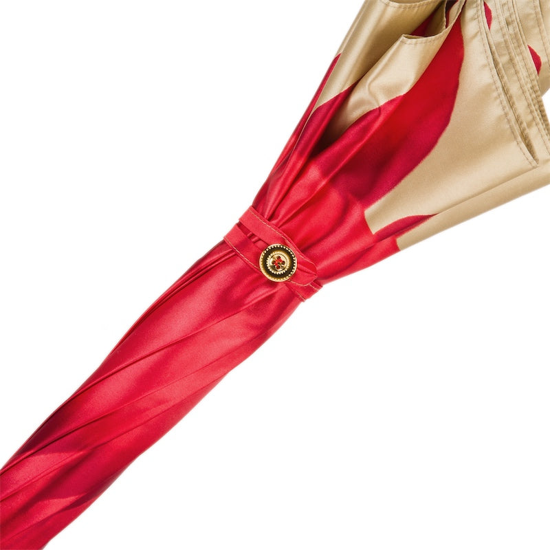 Red Dahlia Umbrella - Umbrella