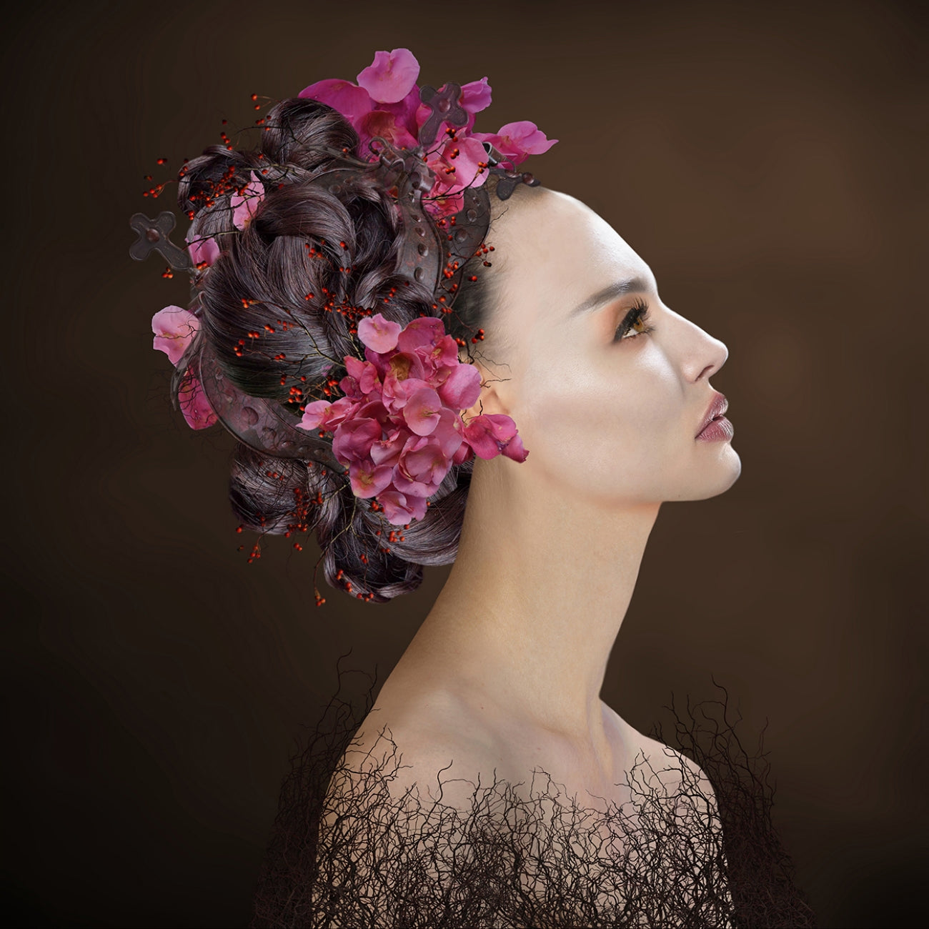 Muur print Art Rosa door godinnen serie