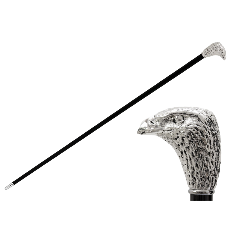 Silver Eagle Cane - Canes