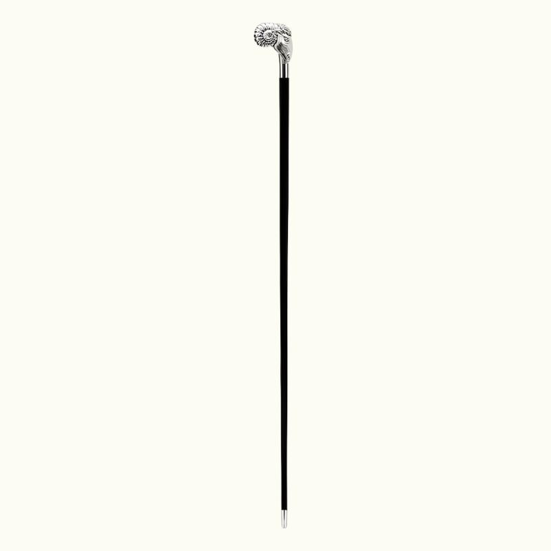 Silver Ram Cane - Canes
