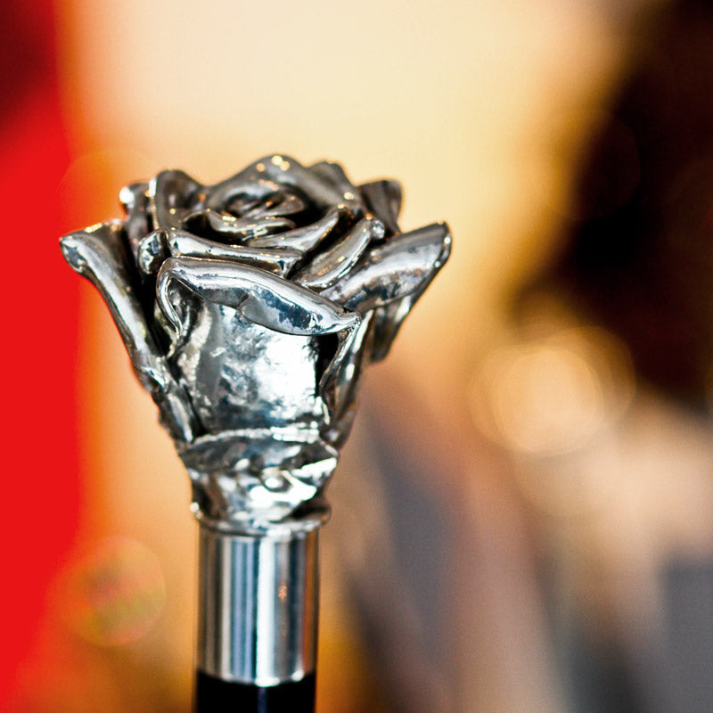 Silver Rose Cane - Canes