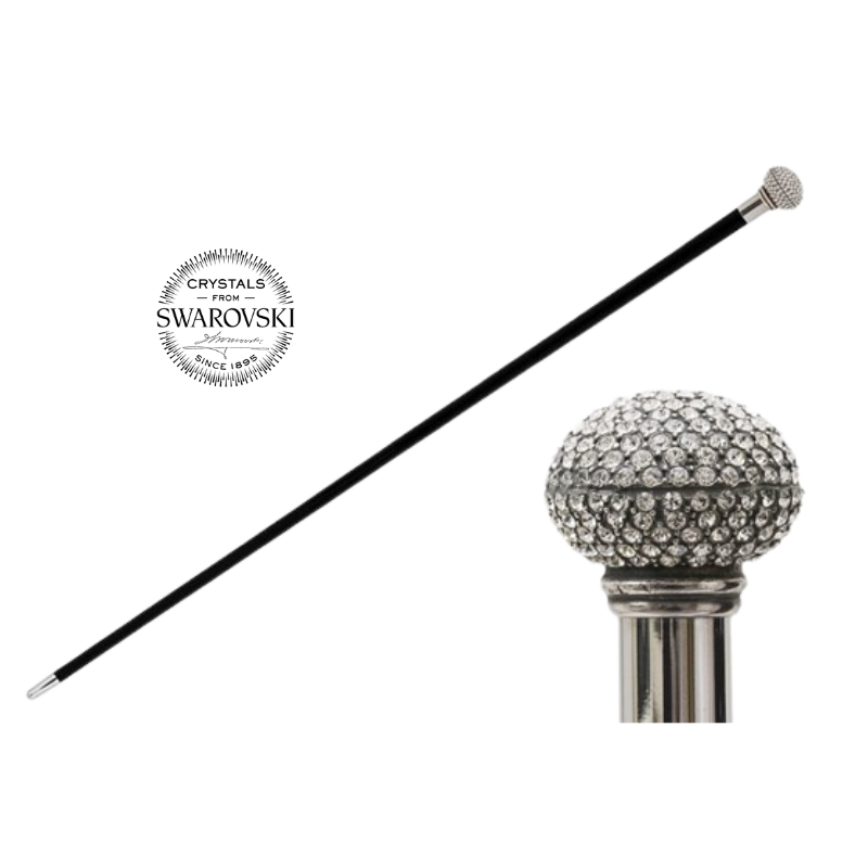 Swarovski® Crystals Walking Stick Cane - Canes