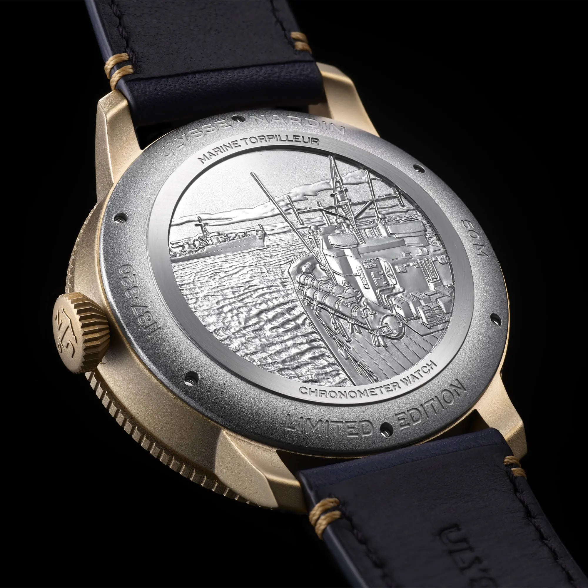 ULYSSE NARDIN Marine Torpilleur Militaire 44 MM-editie