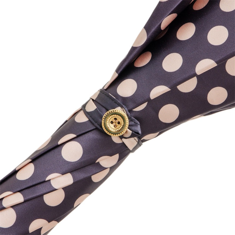 Umbrella with Beige Polka Dots - Umbrella