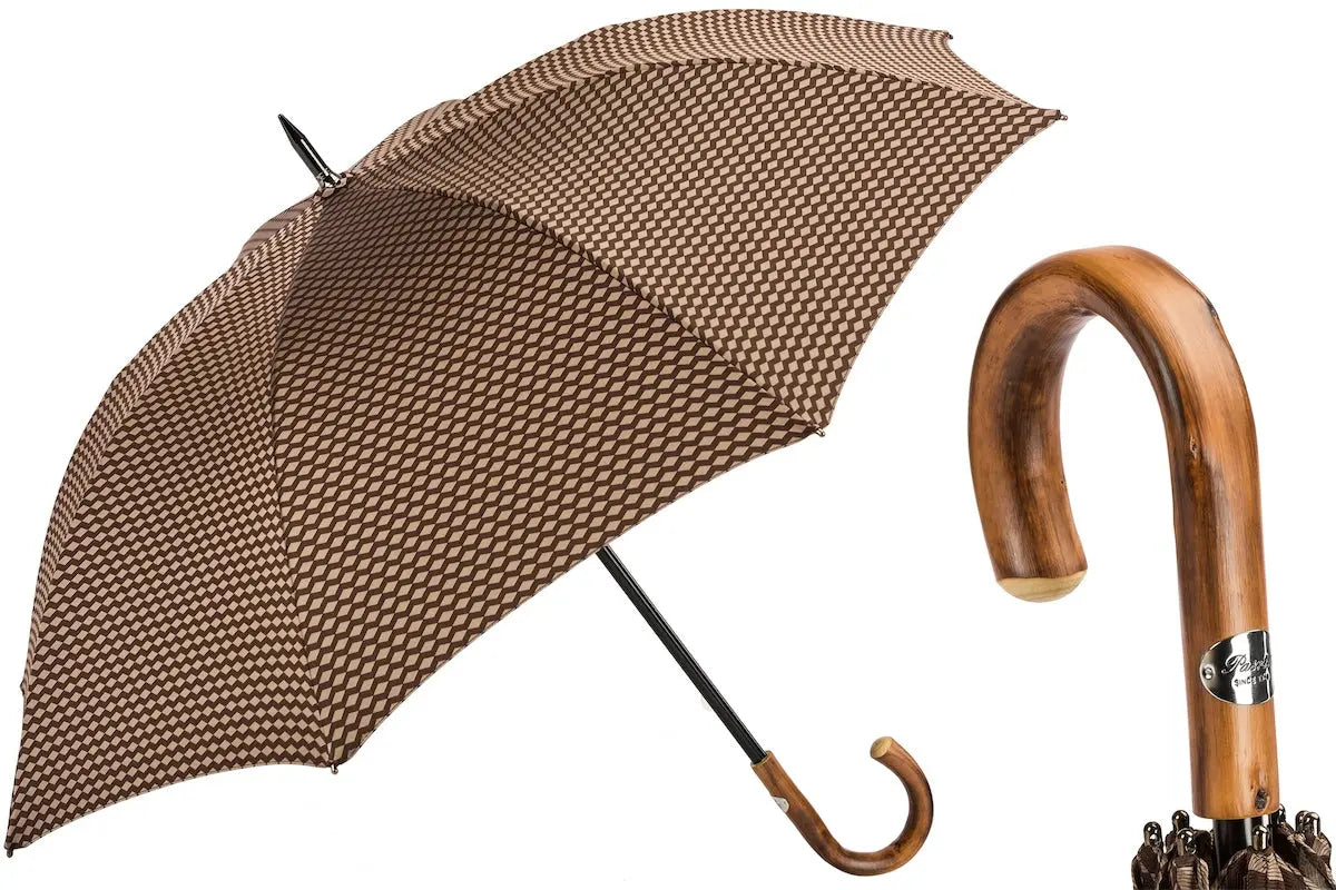 Umbrella with geometric design Jacquard