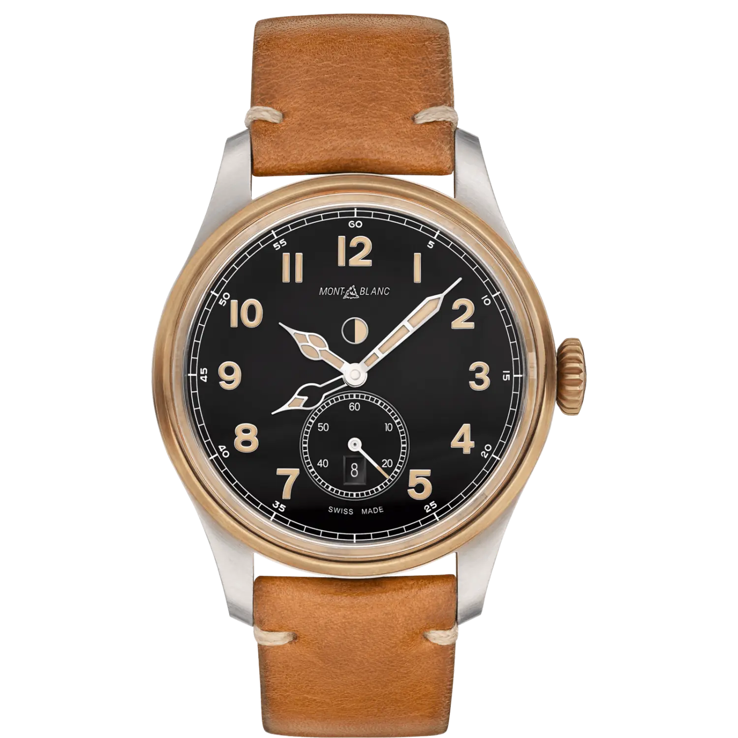 Montblance 1858 Automatic mens watch with a dual time display