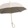 Exclusieve luxe zwarte strepen ivoren paraplu van Prasotti