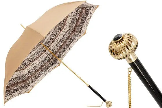 Beige Classic Bouble Cloth Umbrella