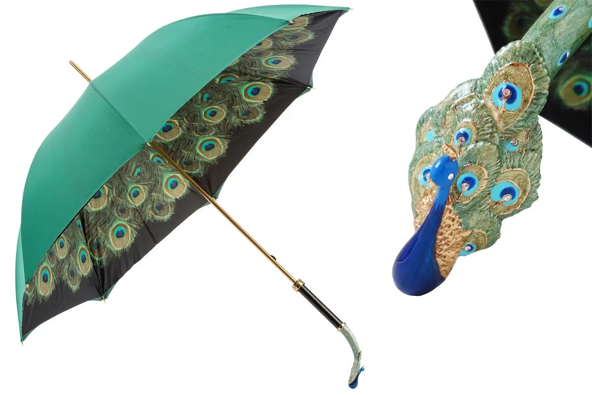 PASOTTI LUXURY PEACOCK UMBRELLA