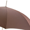 PASOTTI GENTLEMAN UMBRELLA WITH BROWN LEATHER HANDLE