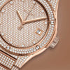 18 caret king gold and 100 diamonds set luxury wrist watch by hublot