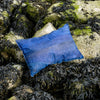 Summernight Blue &amp; Sealights | DeLeO - One | Fish Leather Throw Pillow | Sierkussen Visleer