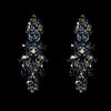 Luxury chandelier earrings made with Swarovski crystals 