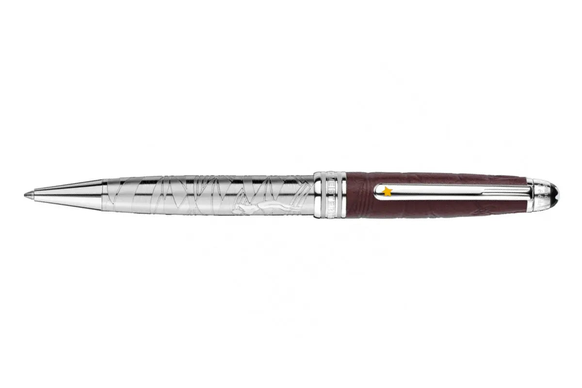Ballpoint pen platinum coated brushed by Montblanc Meisterstuck le petit prince