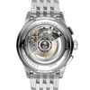 Wristwatch by transparent sapphire caseback