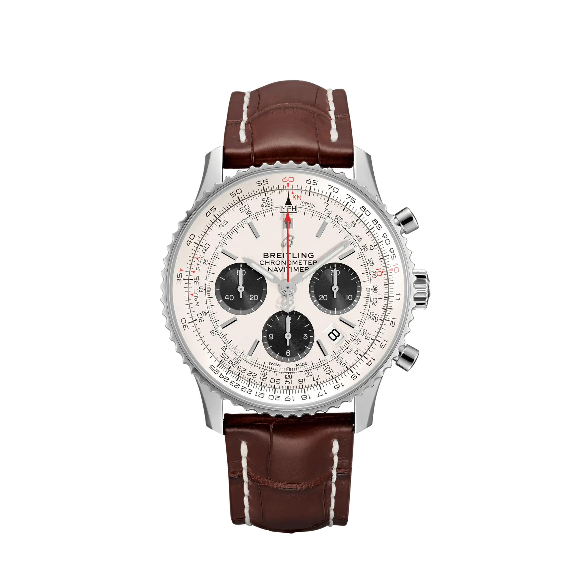 Breitling NAVITIMER B01 CHRONOGRAPH 43 wrist watch with red seconds hand