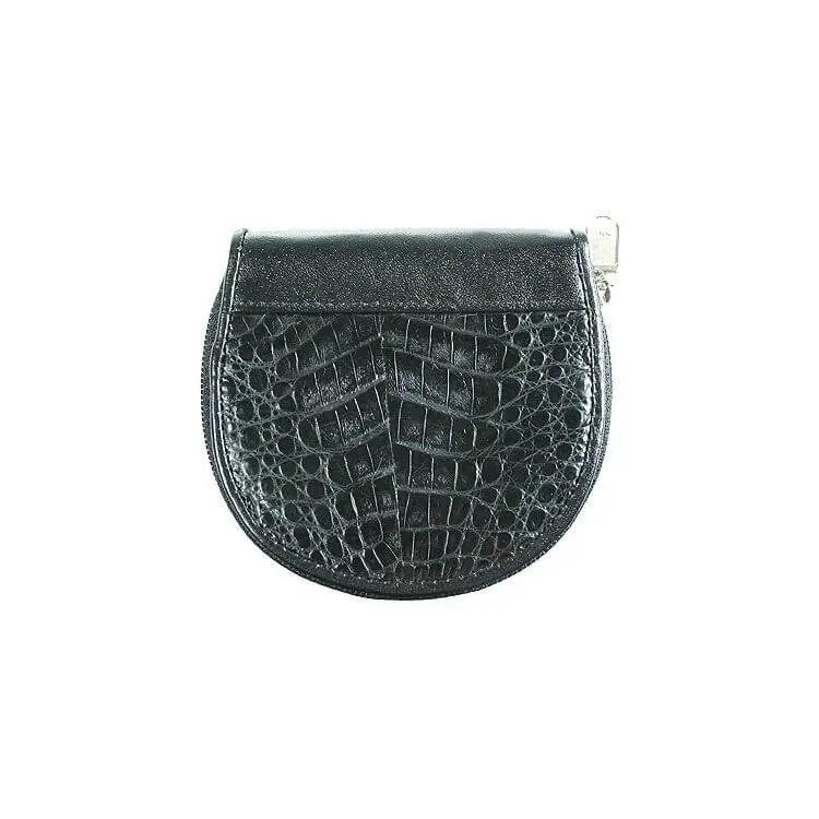 Alligator Leather Wallet by DeLeo One Black color