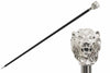 Lion Cane with Silver by Pasotti