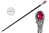 Luxury Red Gen And Swarovski Crystals Walking Cane by Pasotti