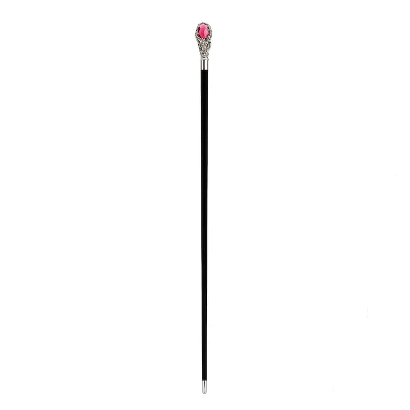 Luxury Red Gen And Swarovski Crystals Cane by Pasotti