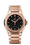 Luxury Men&#39;s Wrist Watch by Hublot king gold