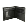 Trifold Black Leather Wallet